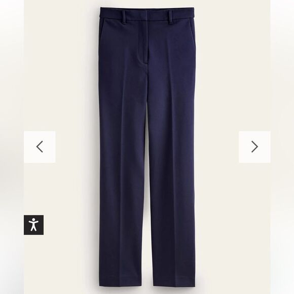 Boden Pimlico Ponte Navy Straight Leg Pants- EUC! Size 6 - Picture 12 of 15